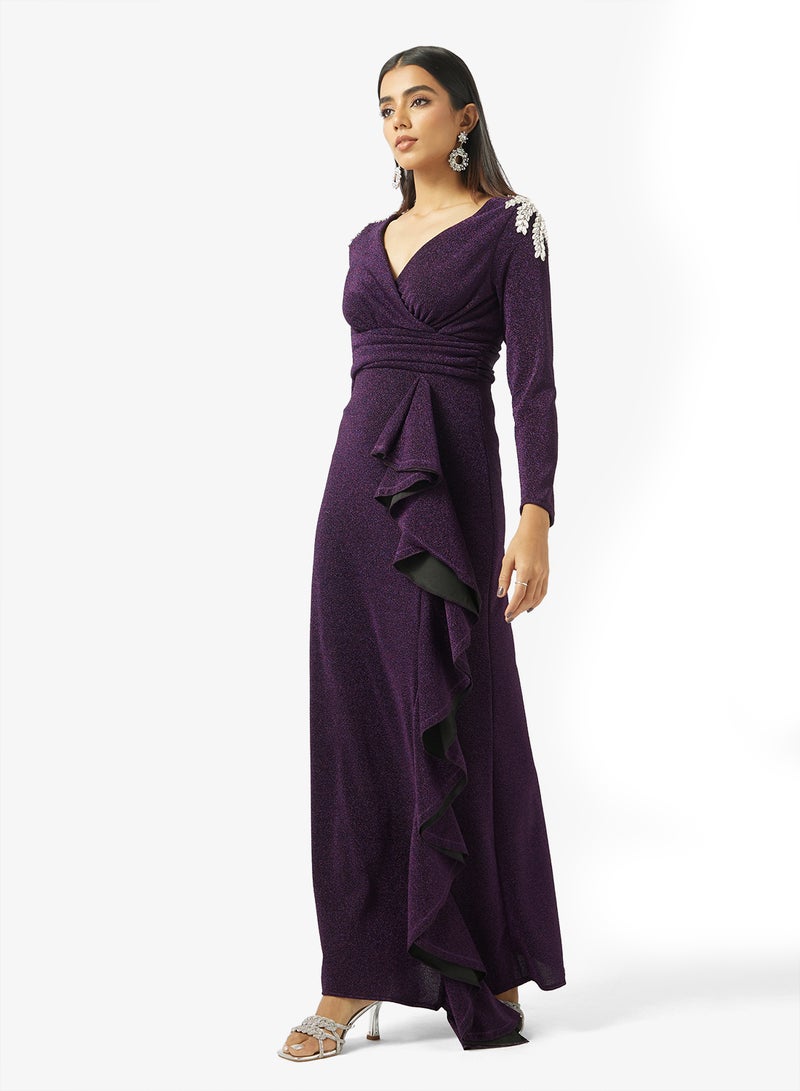Khizana Ruffled Detail Dress - Image 1